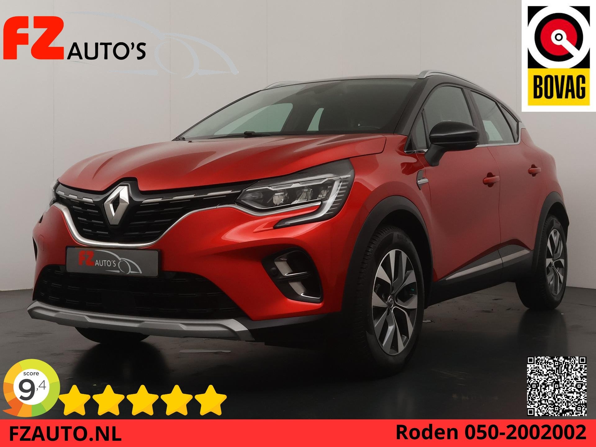 Renault Captur 1.3 TCe 130 Intens Automaat - Navigatie - Cam, Auto's, Stof, Gebruikt, Euro 6, 4 cilinders