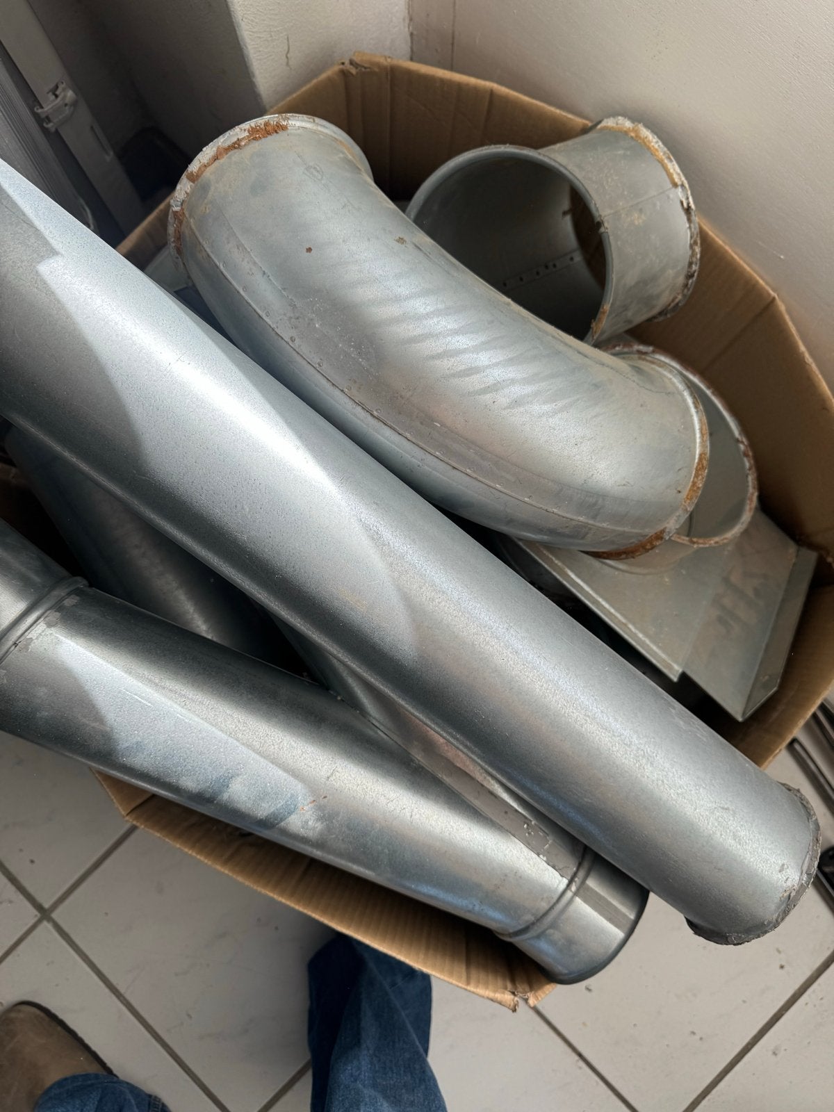 Afzuigbuizen en hulpstukken voor houtmot afzuiging, Doe-het-zelf en Verbouw, Ventilatie en Afzuiging, Ophalen of Verzenden, Gebruikt