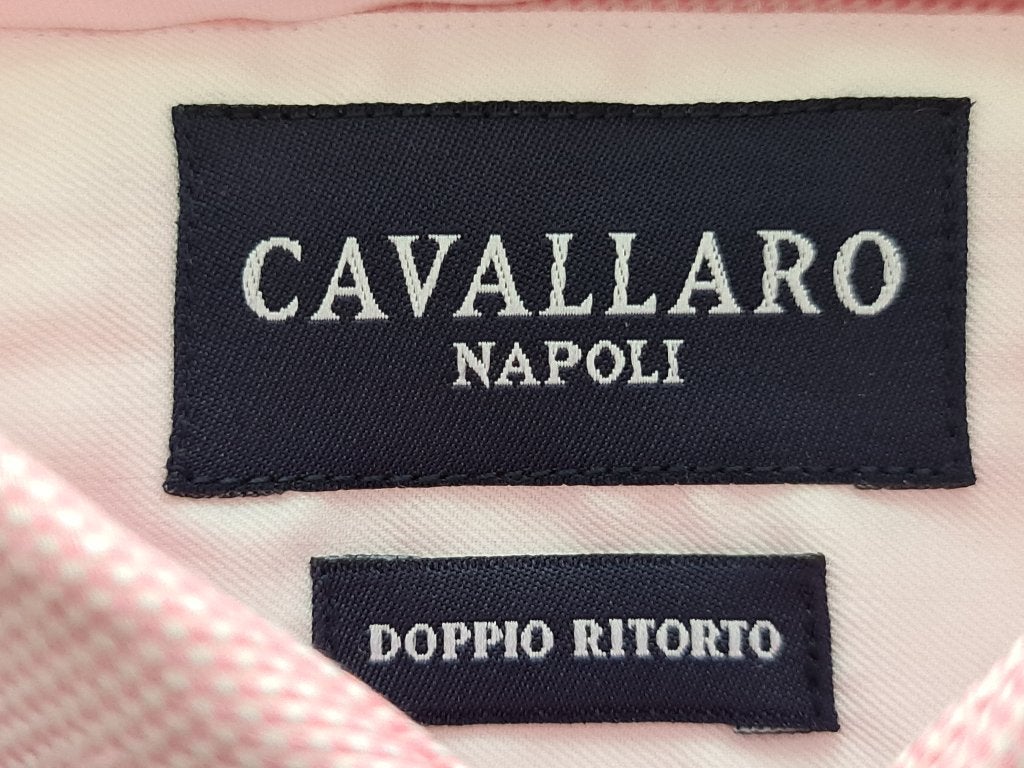 Cavallaro Napoli overhemd met roze kleur maat 39, Verzenden, Nieuw, Halswijdte 39/40 (M), Roze