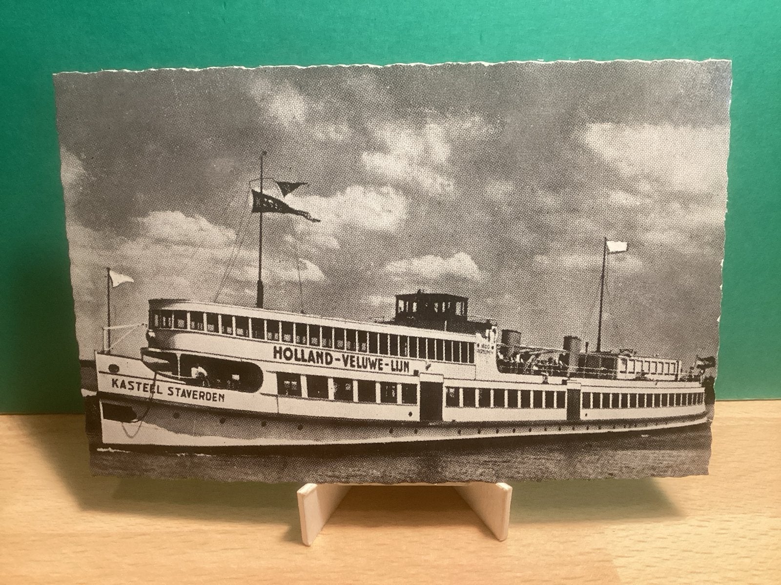 Stoomboot Kasteel Staverden Holland-Veluwe-Lijn. 450, Ophalen of Verzenden, 1920 tot 1940, Ongelopen, Gelderland