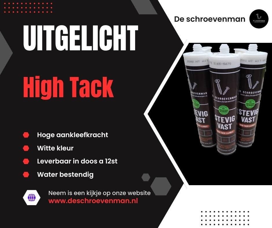 High Tack Lijm - Sterke Hechting, Waterbestendig, Ophalen of Verzenden, Nieuw