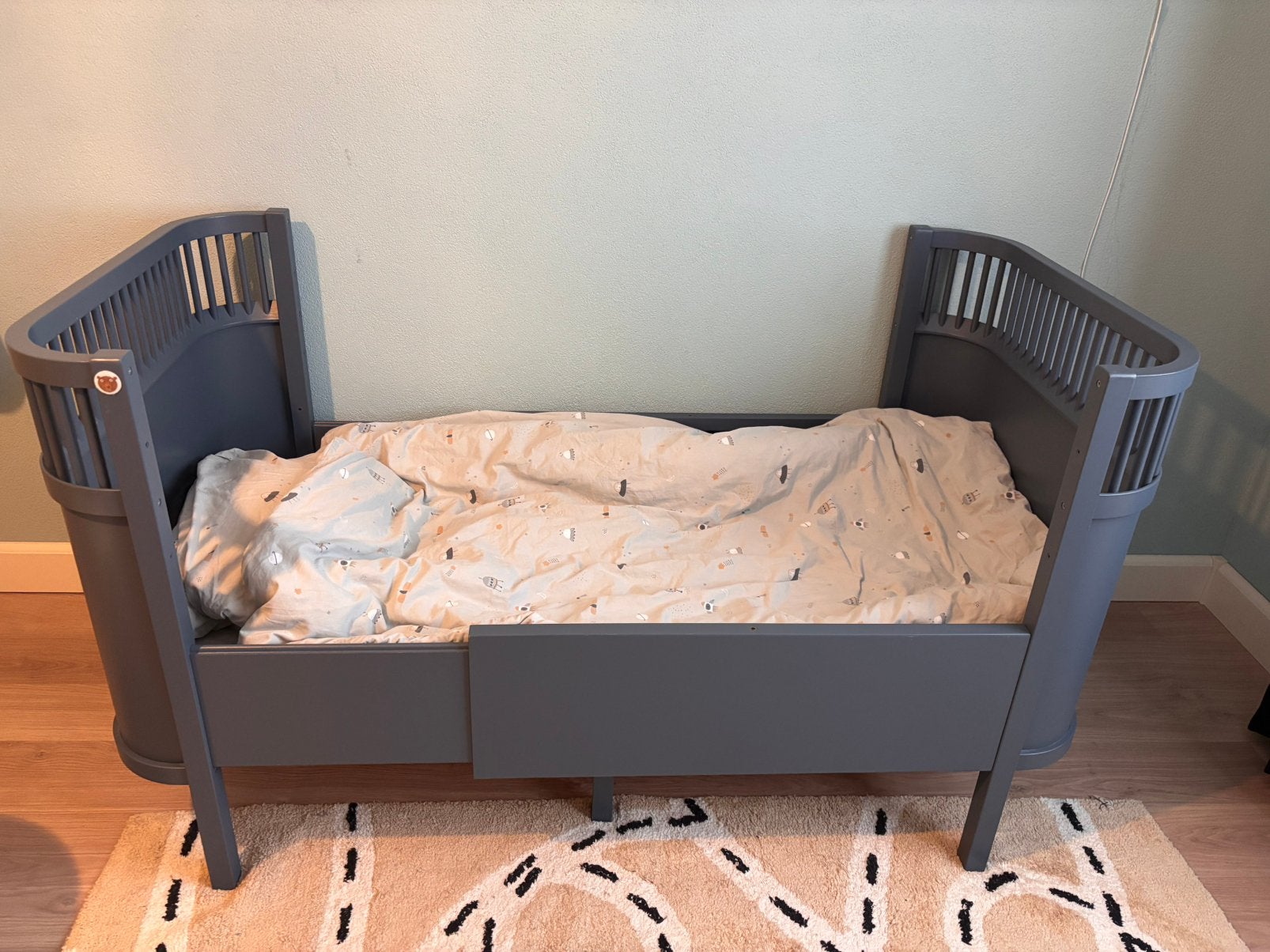 Sebra Meegroeibed in kleur Forest Lake, Ophalen, 70 tot 85 cm, 140 tot 160 cm, Zo goed als nieuw