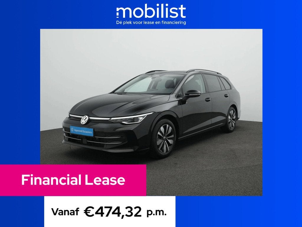 Volkswagen Golf Variant 1.5 eTSI 150 pk DSG Life Goal Editio, 4 cilinders, 150 pk, Zwart, 19 km/l