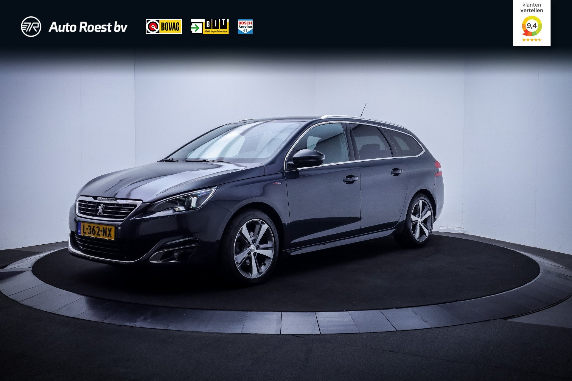 Peugeot 308 SW 1.2T Aut. GT-Line FULL LED | NAVI | CLIMA | C, Auto's, Peugeot, Gebruikt, 1199 cc, 635 kg, Leder en Stof