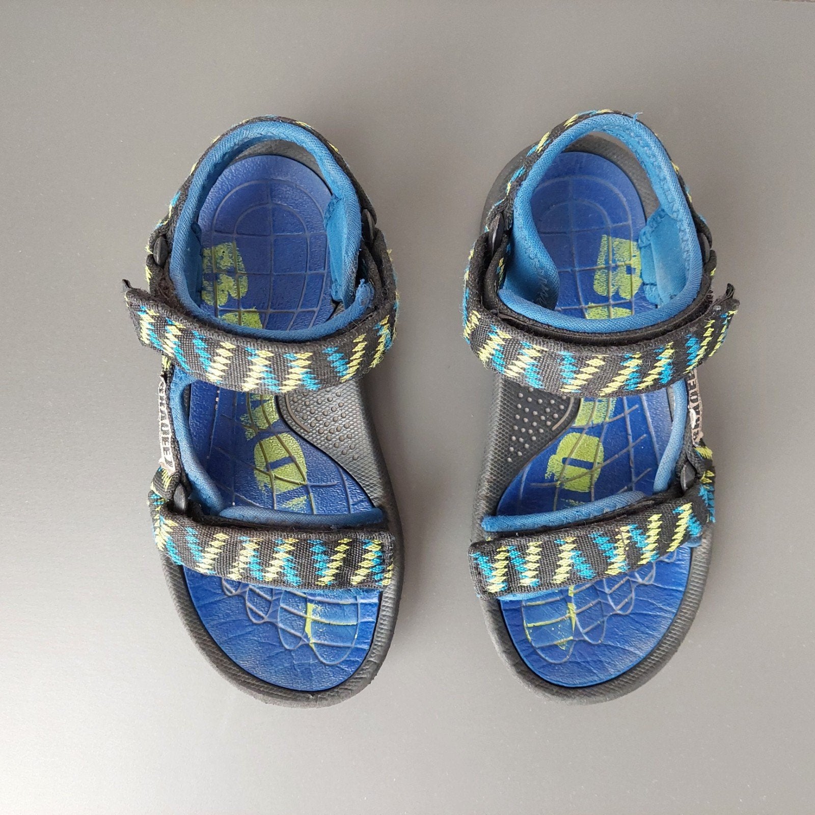 Braqeez kinder sandaal maat 31 blauw zwart groen klittenband, Gebruikt, Jongen of Meisje, Schoenen, Ophalen of Verzenden
