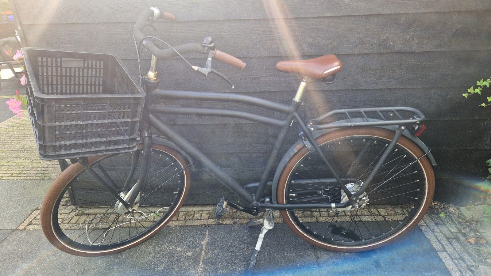 Leuke Cargo herenfiets met voordrager, Gebruikt, Versnellingen, 56 cm of meer, Trommelrem
