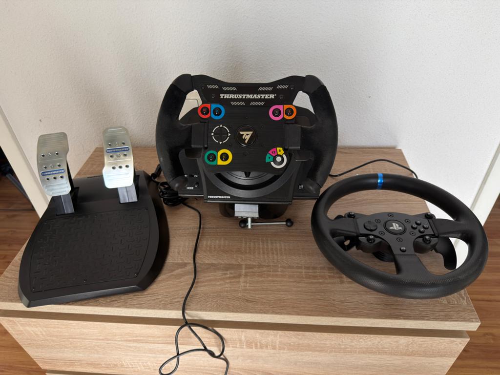 Thrustmaster t300 rs complete set + tm open wheel add on, Ophalen of Verzenden, Zo goed als nieuw, Stuur of Pedalen, PlayStation 4