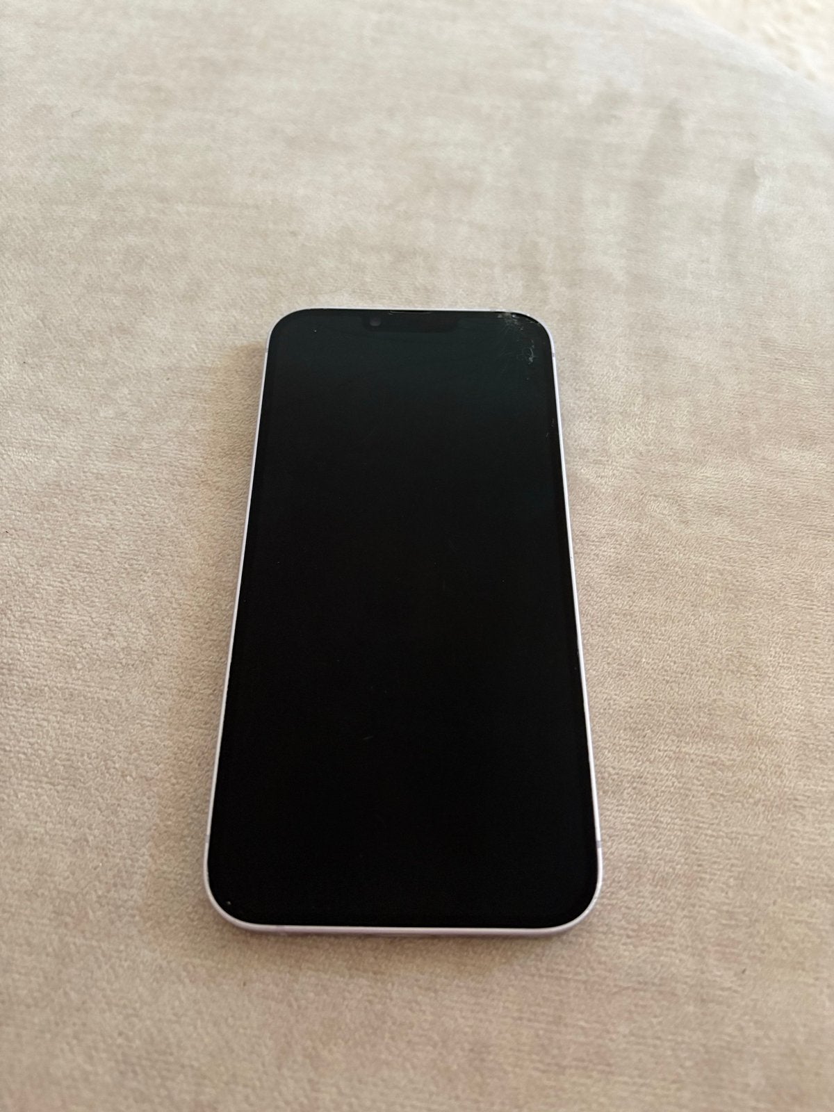 iPhone 14 Plus 128 GB Paars - Barst in hoek, Telecommunicatie, Mobiele telefoons | Apple iPhone, Ophalen, IPhone 14 Plus, Paars