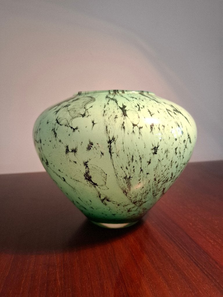 Vintage vaas (raku techniek), Ophalen of Verzenden