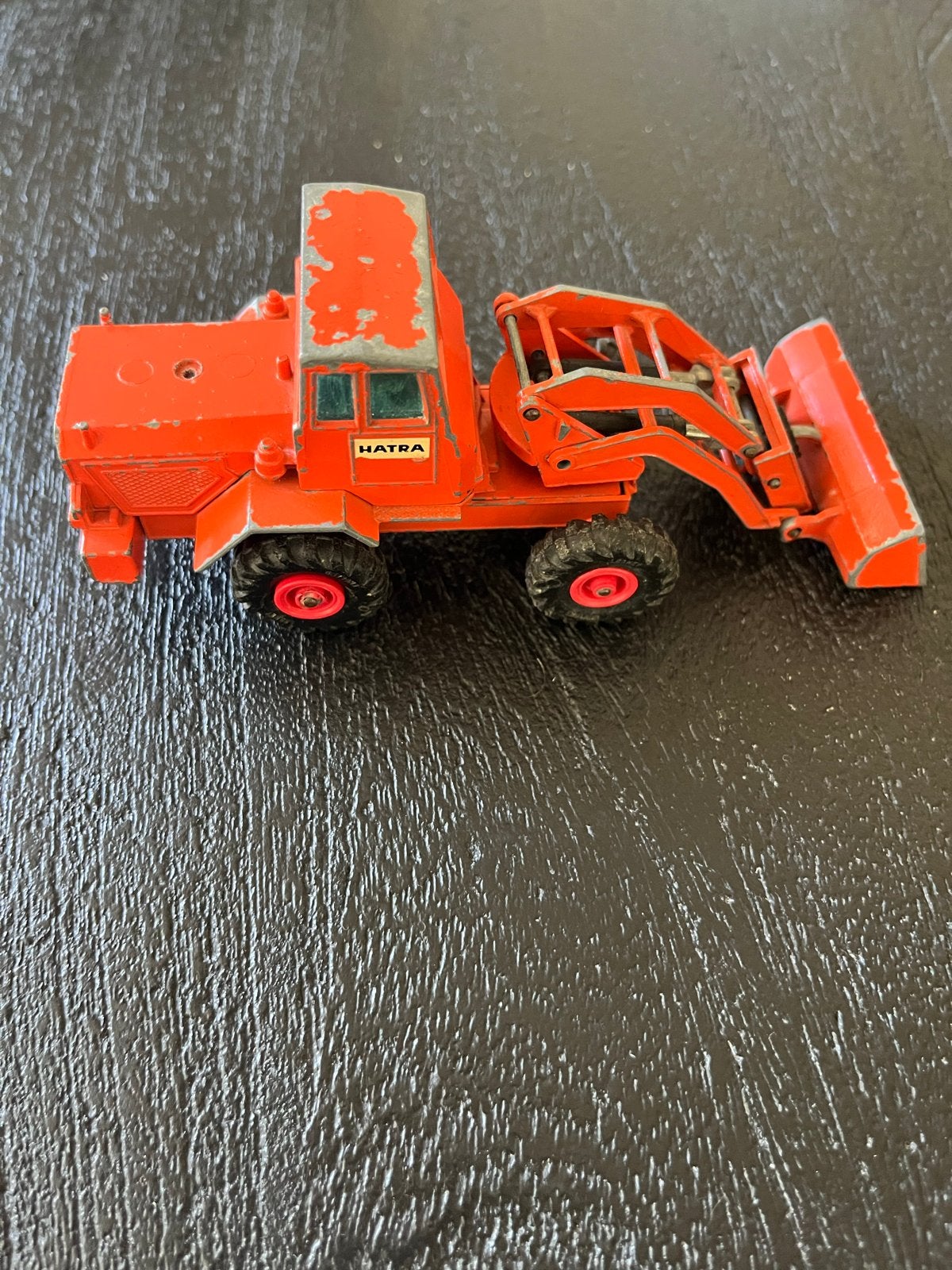 Vintage Lesney Matchbox King Size K-3 Hatra Tractor Shovel, Ophalen of Verzenden, Gebruikt, Tractor of Landbouw