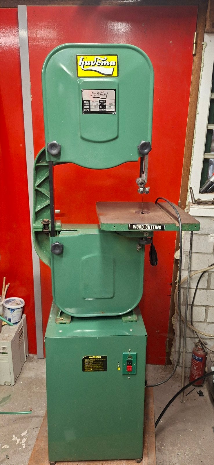 Robuuste huvema Lintzaag HU-14BS - Ideaal voor houtbewerking, Ophalen, 70 mm of meer, Lintzaag, Minder dan 600 watt