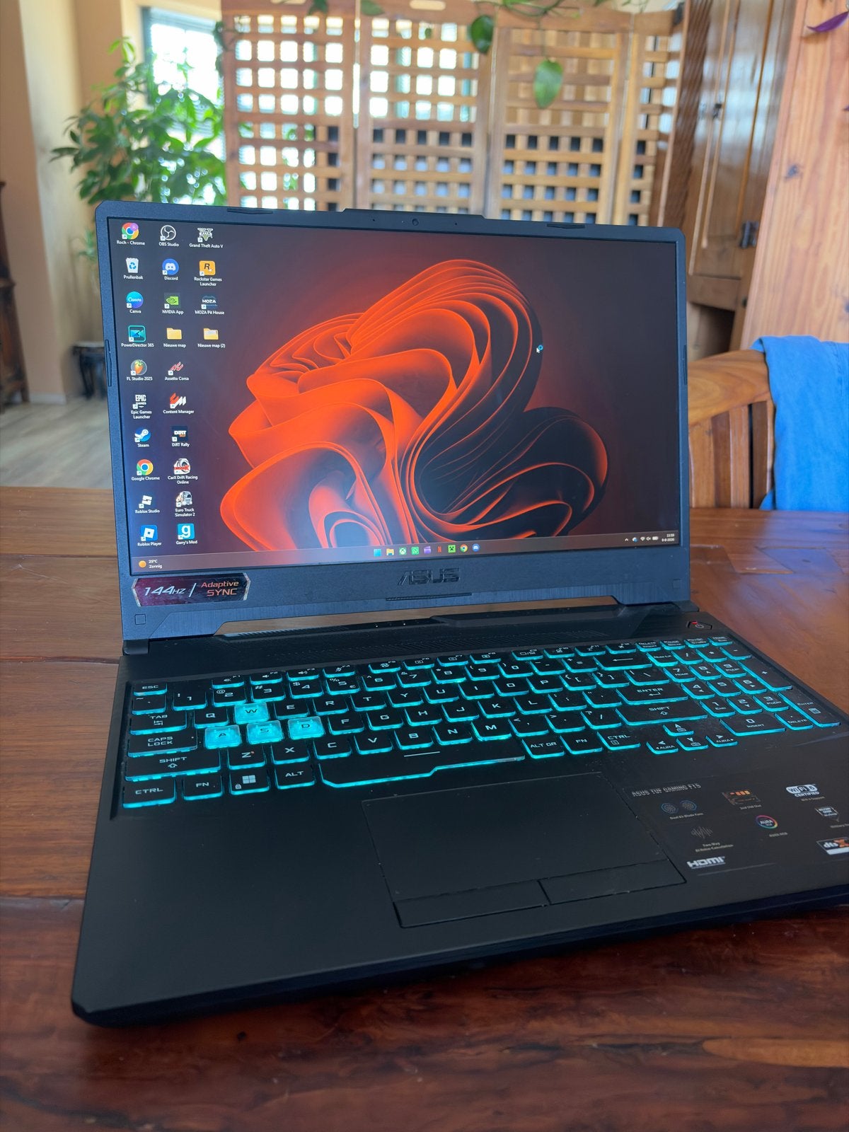 ASUS TUF F15 FX506HC Gaming Laptop - rtx 3050 i5, Gebruikt, Met videokaart, 2 tot 3 Ghz, Ophalen of Verzenden