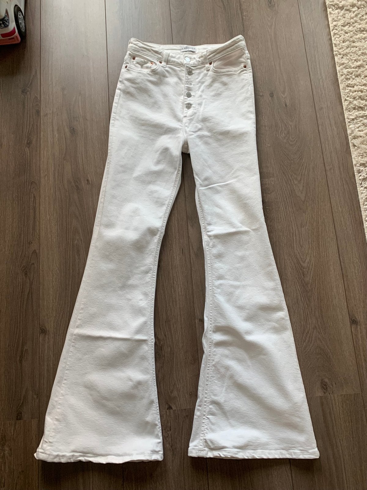 Nieuwe witte high waist flair jeans, Loavies, mt S, Ophalen, Wit, Nieuw, Maat 36 (S)
