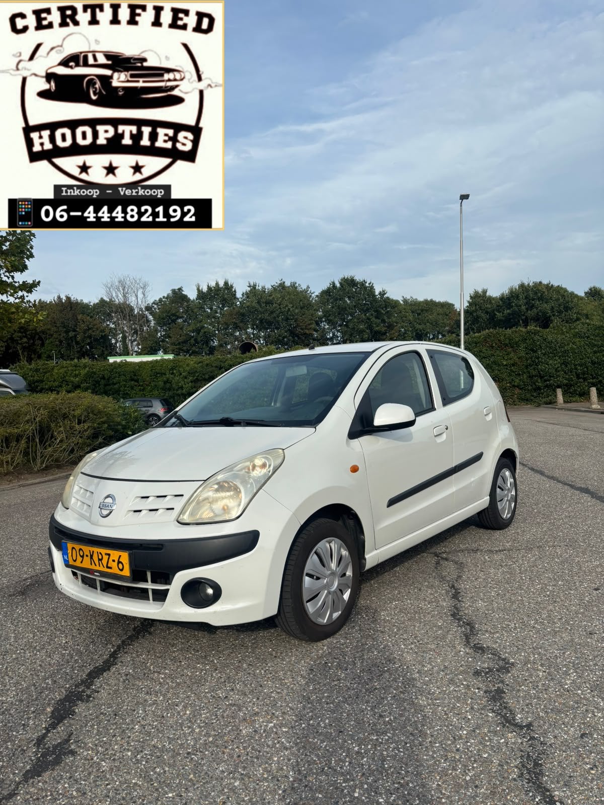 Nissan Pixo 1.0 50KW 5D 2010 Wit APK 14/08/2027 RIJKLAAR !!, Auto's, Voorwielaandrijving, 200 kg, 4 stoelen, Origineel Nederlands