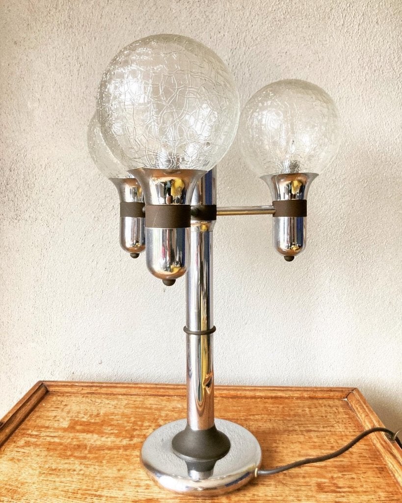 Vintage space age tafellamp, Huis en Inrichting, Lampen | Tafellampen, Niet ingevuld, Gebruikt, Niet ingevuld, Ophalen of Verzenden