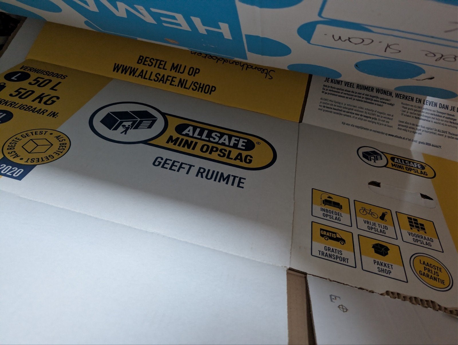 Verhuisdozen - 12 stuks, Ophalen, 40 tot 60 cm, Opvouwbaar, 50 tot 75 cm