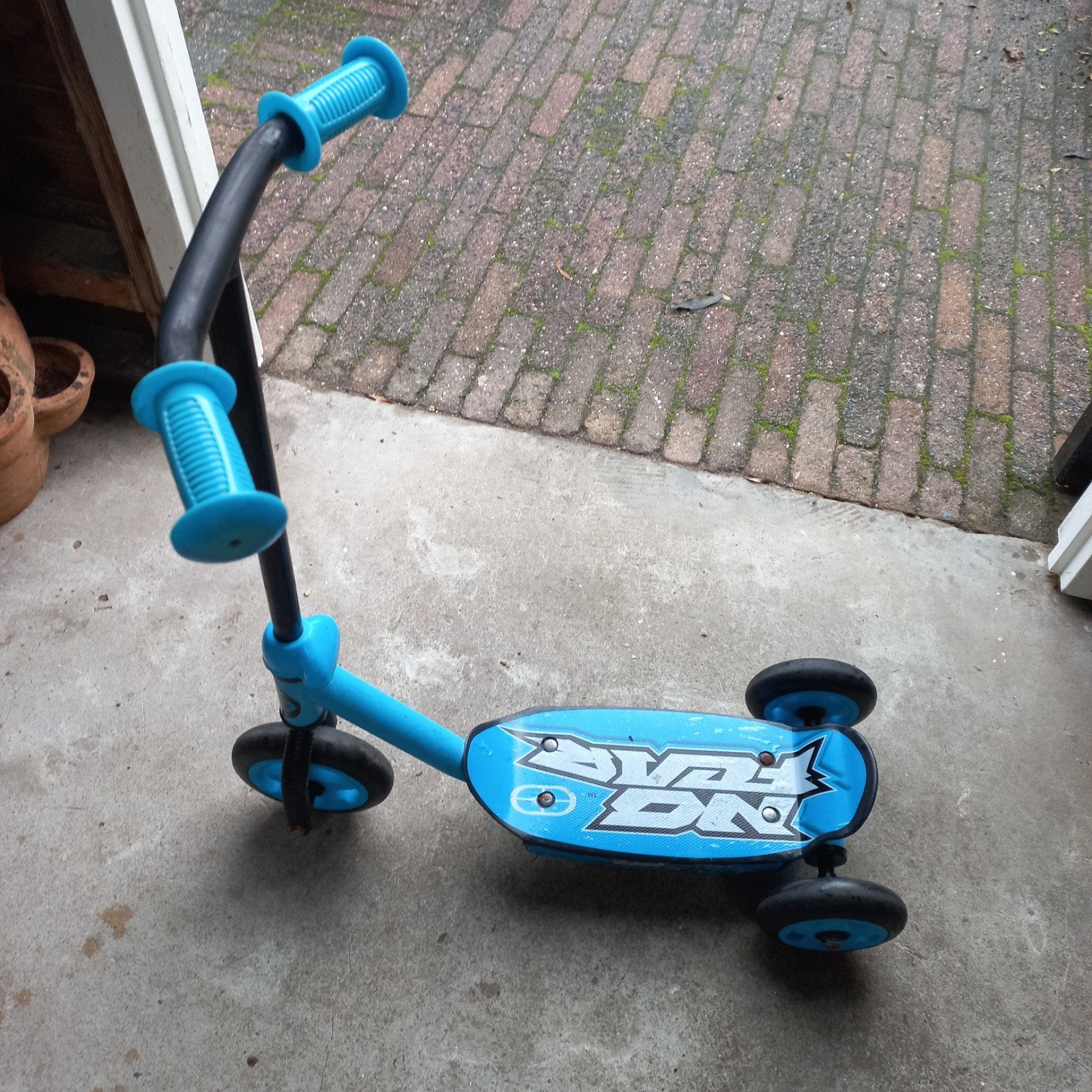 mooie 3 wiel step blauw, Ophalen, Gebruikt, Gewone step
