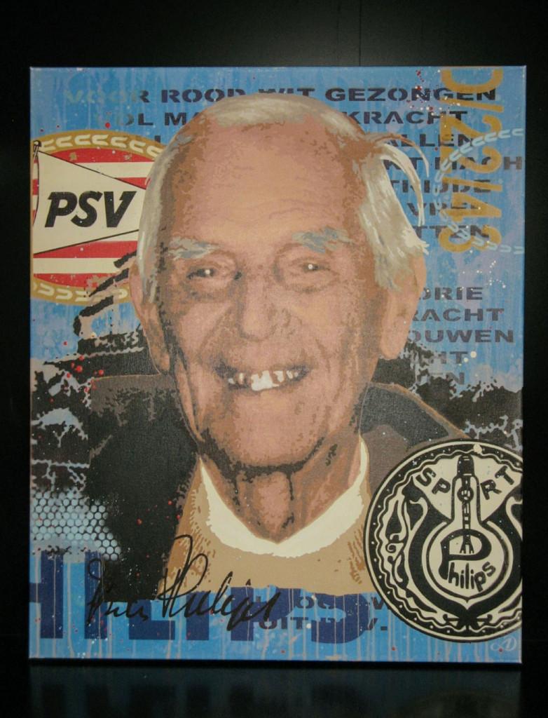 PSV giclee Frits Philips, Ophalen, Zo goed als nieuw, PSV, Overige typen