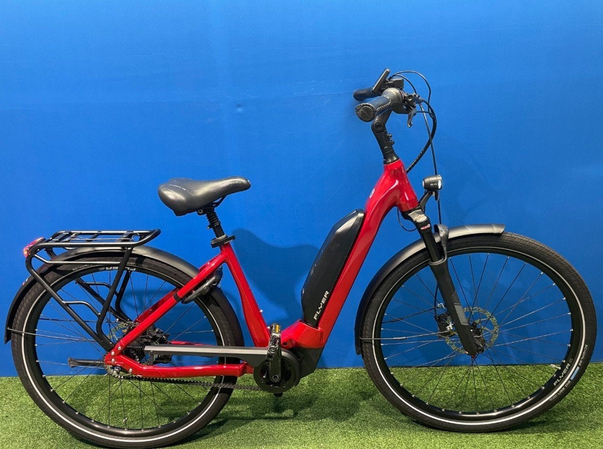 Flyer Upstreet 5 7.43 M Dames Rood 48cm, Fietsen en Brommers, Elektrische fietsen, Gebruikt, -, -, 47 tot 51 cm