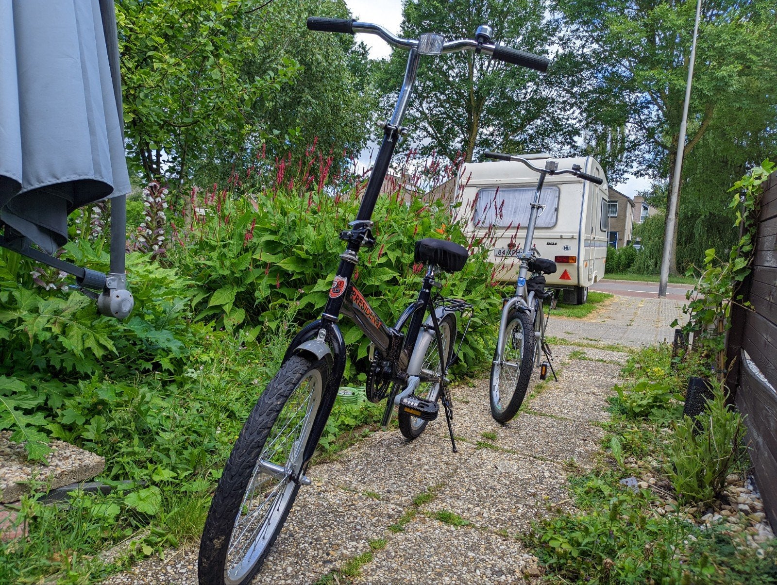 2 President vouwfietsen in zeer goede staat, Fietsen en Brommers, Fietsen | Vouwfietsen, Terugtraprem, 16 tot 18 inch, Zo goed als nieuw