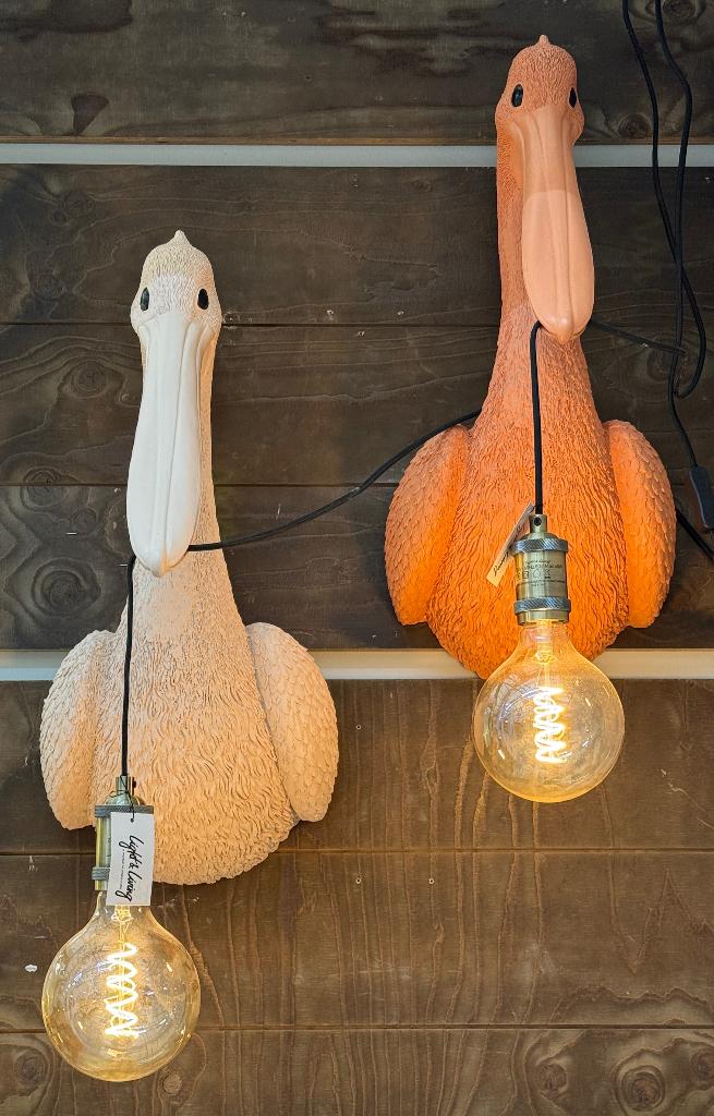 Wandlamp Pelikaan - 2 kleuren - Light&Living, Huis en Inrichting, Lampen | Wandlampen, Ophalen of Verzenden, Nieuw, Overige materialen