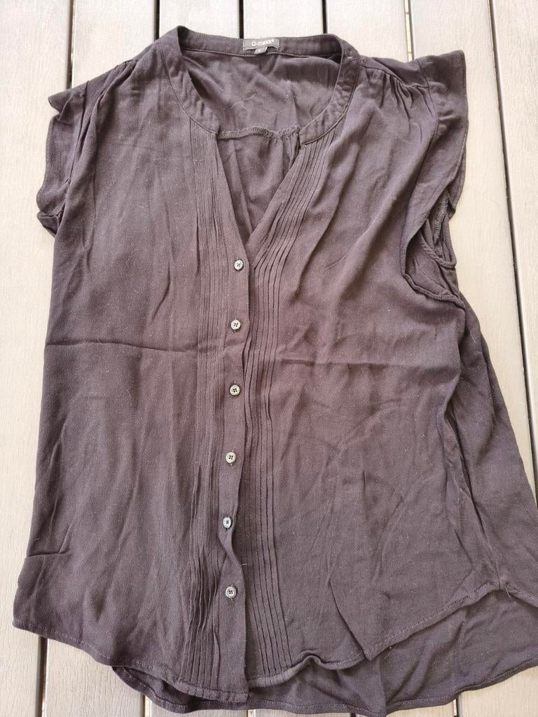 Mouwloze zwarte top, blouse maat L van het merk G maxx, Kleding | Dames, Blouses en Tunieken, Zwart, G Maxx, Maat 42/44 (L), Ophalen of Verzenden