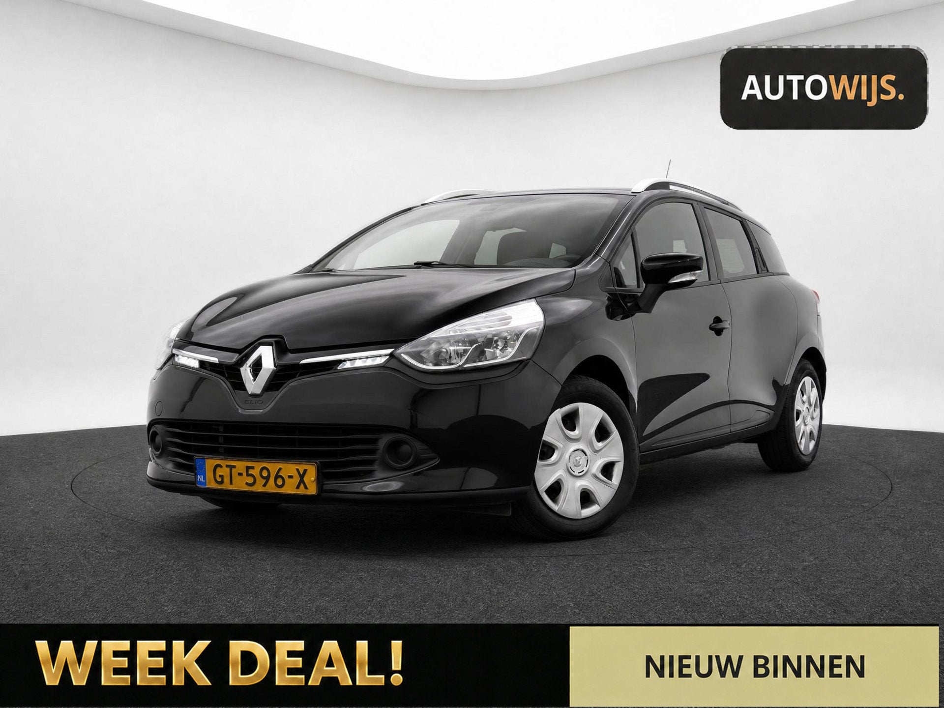 Renault Clio Estate 1.5 dCi ECO Expression|NL AUTO|APK 6-202, Voorwielaandrijving, Stof, Gebruikt, Zwart