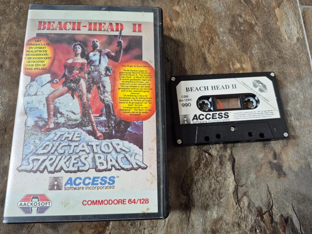 Commodore 64/128 - Beach Head II - Cassette & Doos, Spelcomputers en Games, Games | Overige, Gebruikt, Shooter, 1 speler, Vanaf 12 jaar