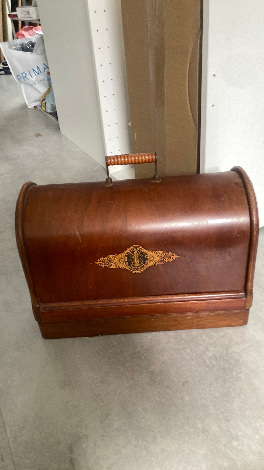 Antieke Singer Naaimachine met Garantiebewijs, Ophalen