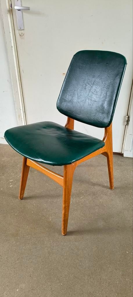 Vintage stoel, ontwerper Bruk Sorheim, Ophalen, Gebruikt, Bruin