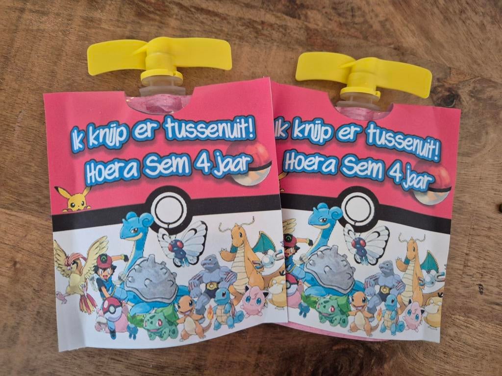 Pokemon traktatie, Ophalen of Verzenden, Nieuw, Feestartikel, Verjaardag
