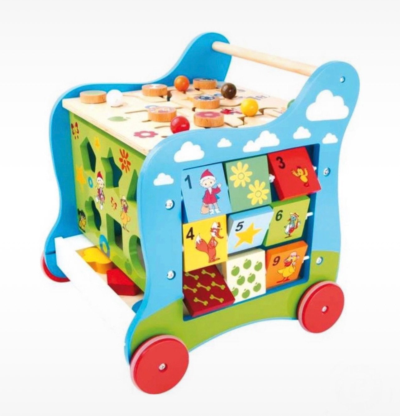 Small Foot loopwagen en motoriekkubus Sandmann, Kinderen en Baby's, Speelgoed | Houten speelgoed, Nieuw, Duw- of Trekspeelgoed