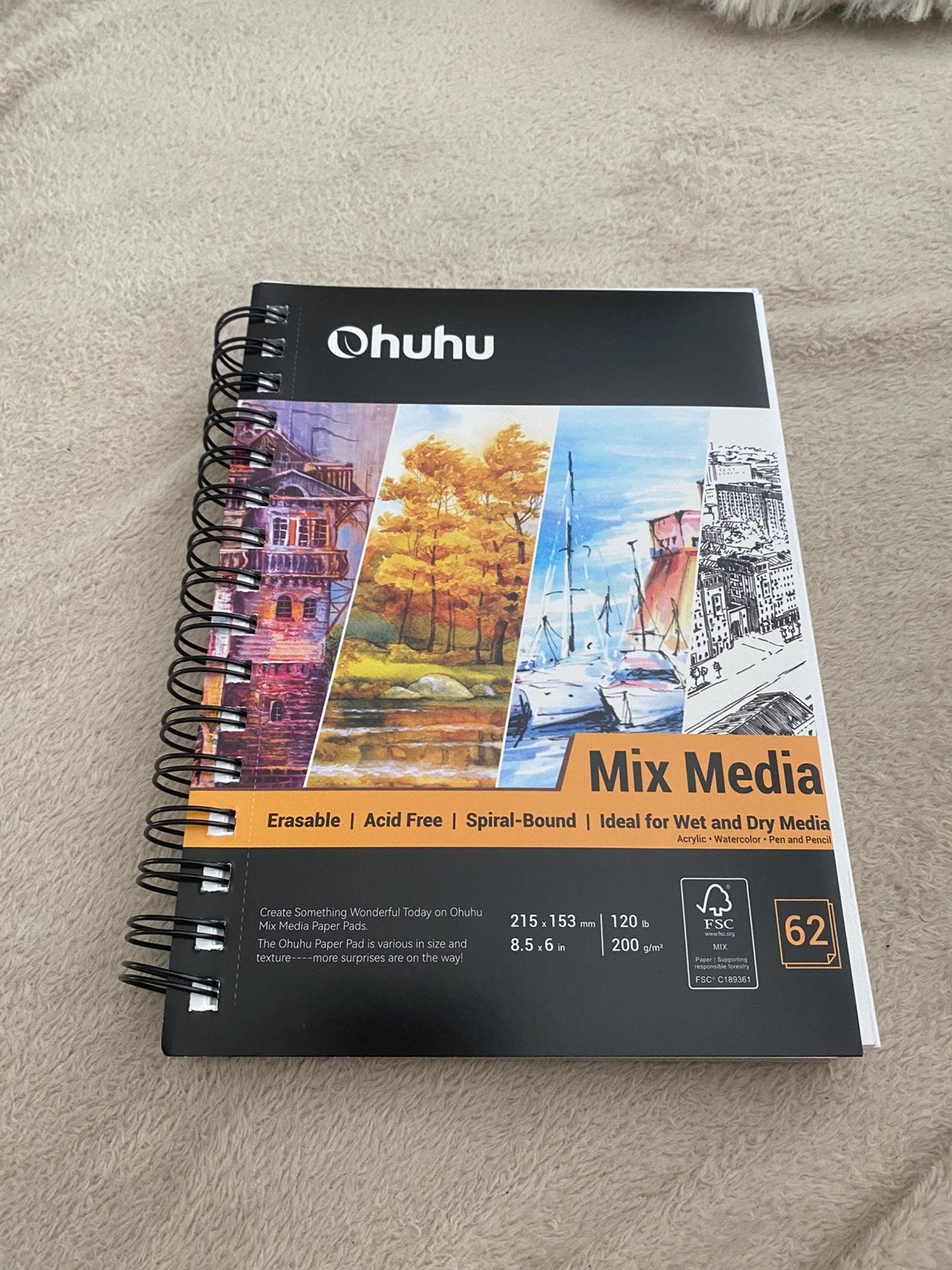 Ohuhu schetsboek, Ophalen of Verzenden, Zo goed als nieuw