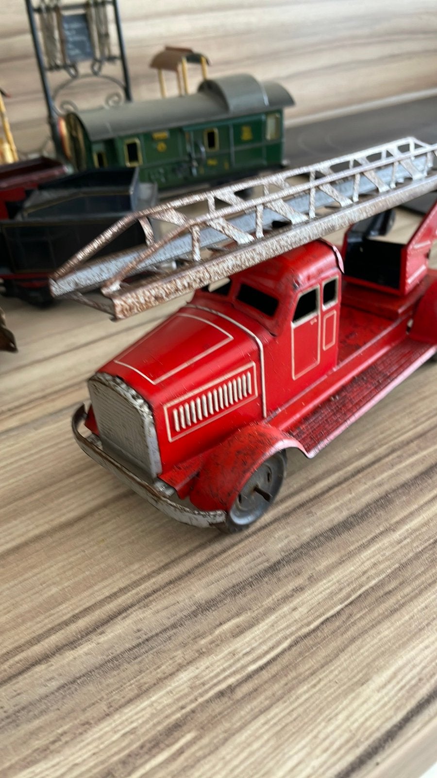Blikken brandweer wagen, Antiek en Kunst, Ophalen of Verzenden
