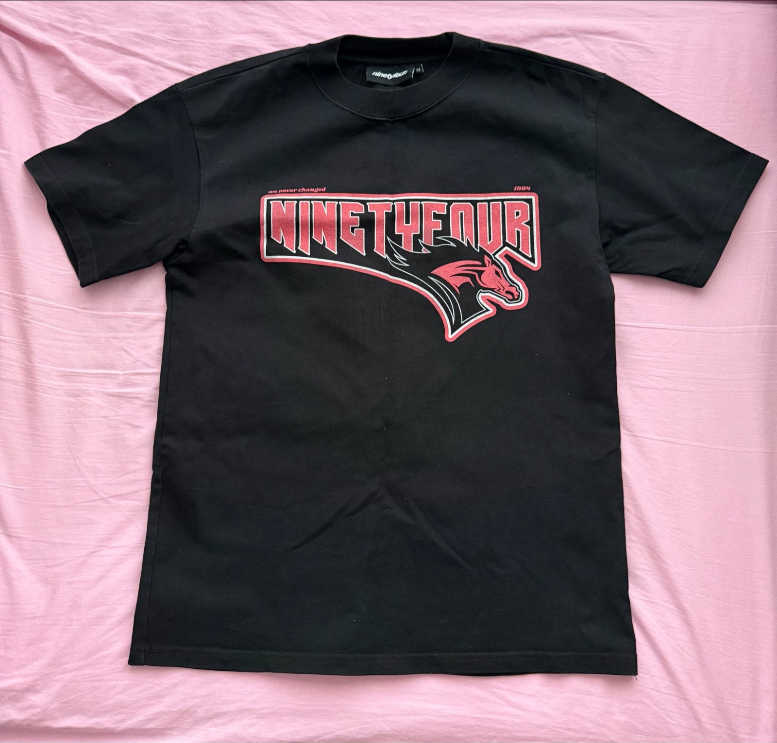 Ninetyfour T-shirt Maat XS, Ophalen of Verzenden, Gedragen, Maat 46 (S) of kleiner, Zwart