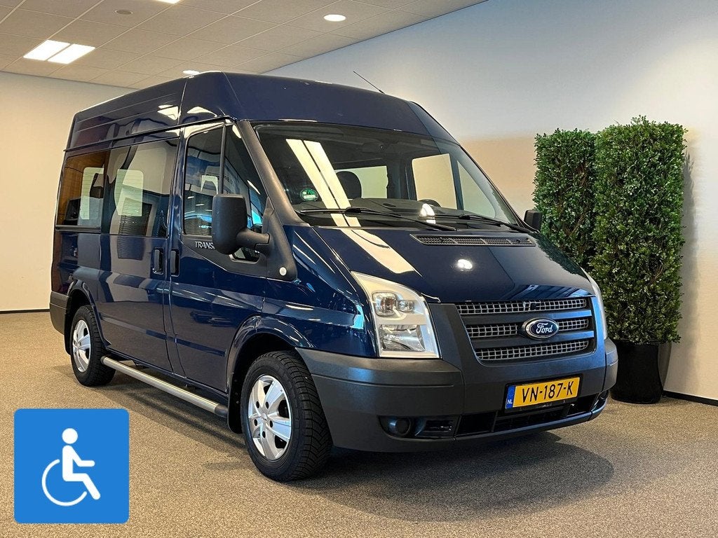 Ford Transit L2H2 Rolstoelbus - Rolstoel voorin SBS, Gebruikt, Zwart, 4 cilinders, Blauw