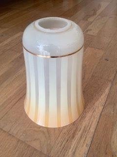 Vintage/Retro glazen lampenkap uit de jaren `50, Huis en Inrichting, Lampen | Lampenkappen, Ophalen, Rond, Zo goed als nieuw, VintageRetro
