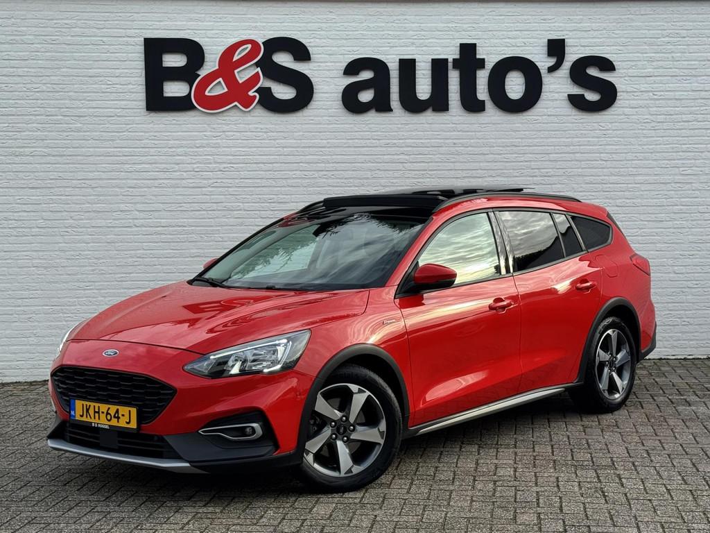 Ford Focus Wagon 1.0 EcoBoost Automaat Titanium Panoramadak, 125 pk, Gebruikt, Automatische klimaatregeling, Leder en Stof