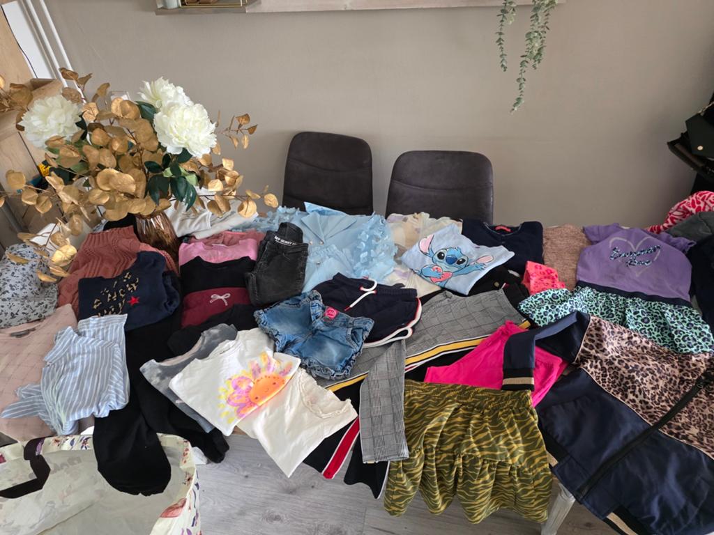 Groot Kledingpakket meisje 122 128 Voor/Najaar Zomer, Verzenden, Maat 128