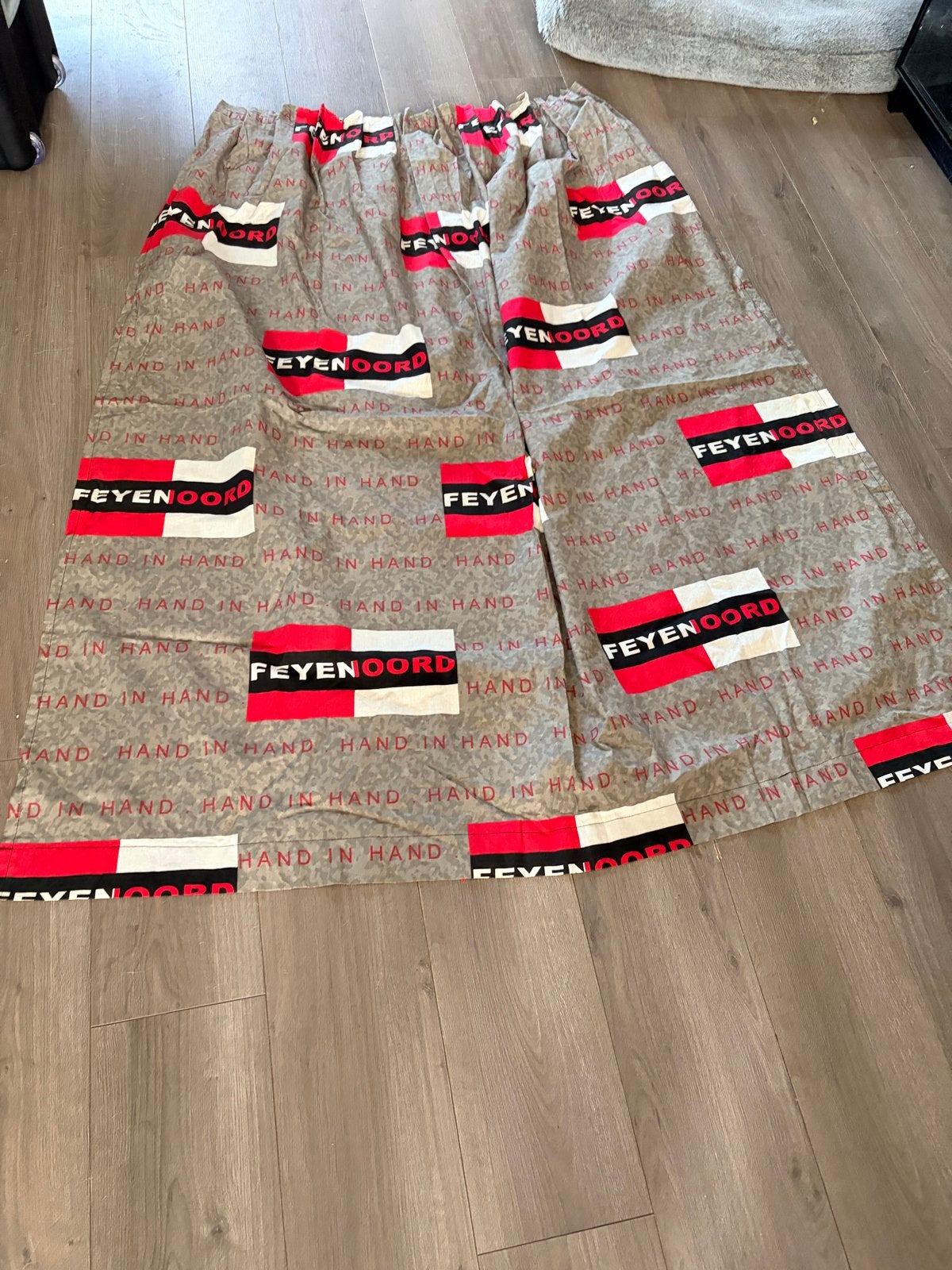 Feyenoord gordijn - 150x120 cm - Gebruikt, Ophalen, Gebruikt, Rood, Gordijn