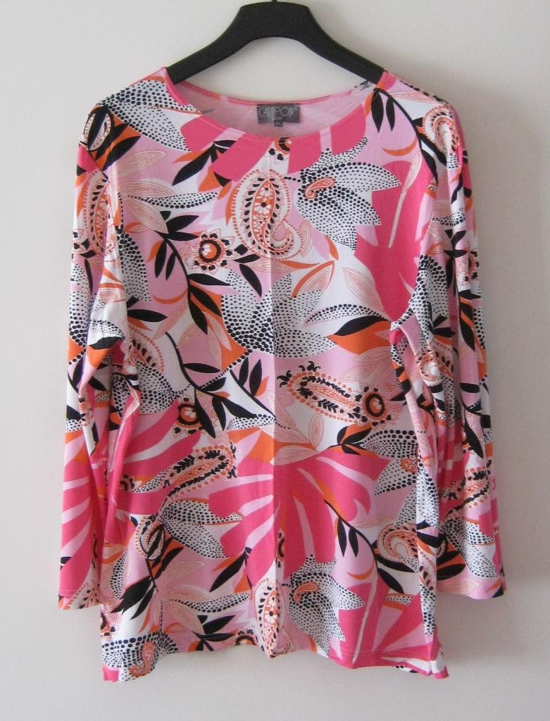 NIEUW roze shirt van Cartoon met 3/4 mouwen, maat XXL., Cartoon, Maat 46/48 (XL) of groter, Nieuw, Ophalen of Verzenden