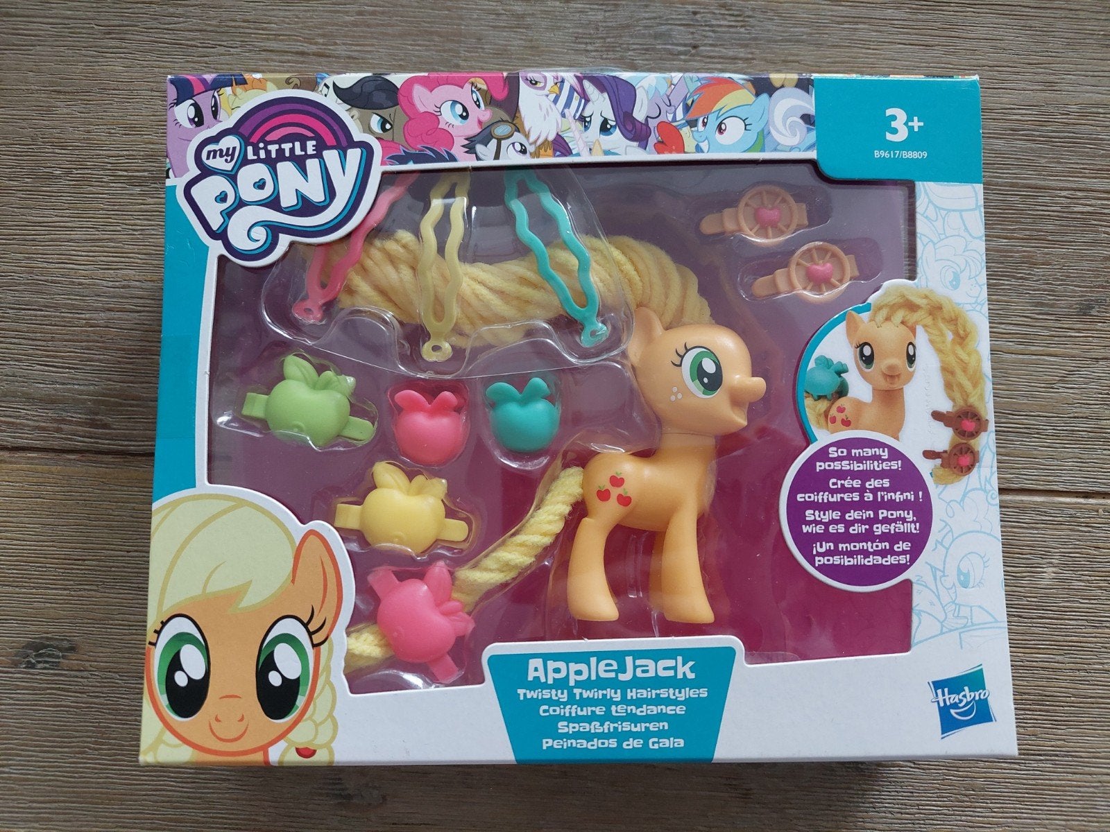 My Little Pony Applejack Twisty Twirly Hairstyles speelfiguu, Verzenden, Nieuw