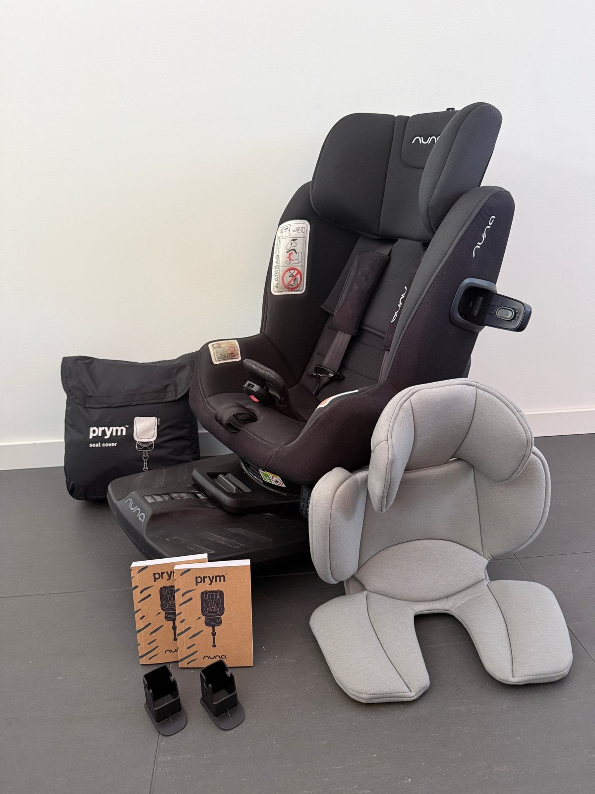 Nuna Prym autostoel met Isofix en slaapstand, 0 t/m 18 kg, Verstelbare rugleuning, Zo goed als nieuw, Isofix