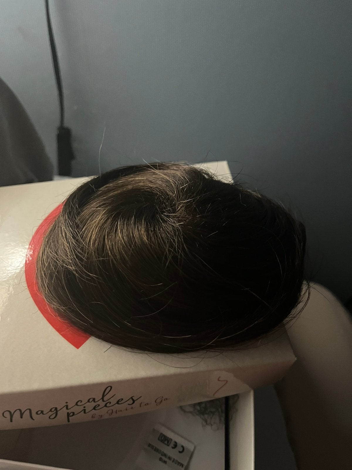 Gisela Mayer haarstukje met knot (echt haar), Ophalen of Verzenden, Nieuw, Pruik of Haarverlenging