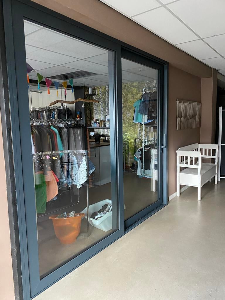 Aluminium schuifpui, Doe-het-zelf en Verbouw, Kozijnen en Schuifpuien, Ophalen, 225 cm of meer, Inclusief glas, Nieuw
