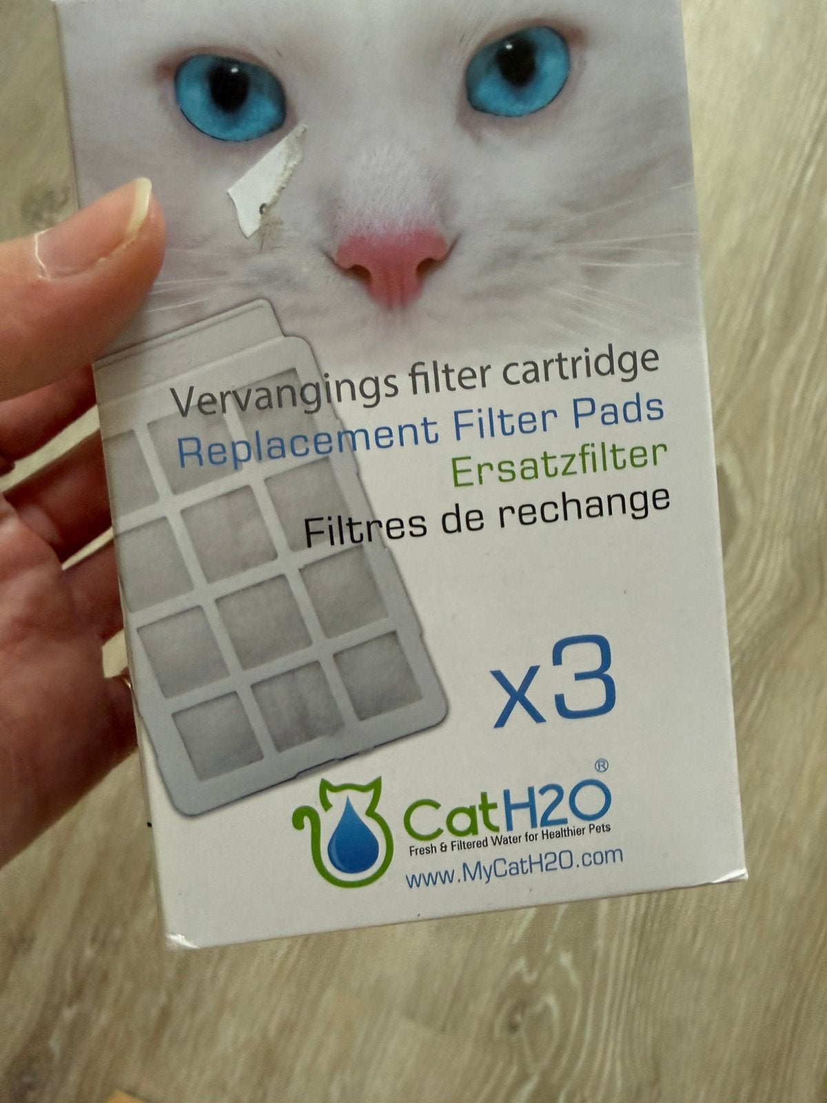 CatH2O dogH2O filter cartridge drinking fountain 3x, Ophalen of Verzenden, Zo goed als nieuw