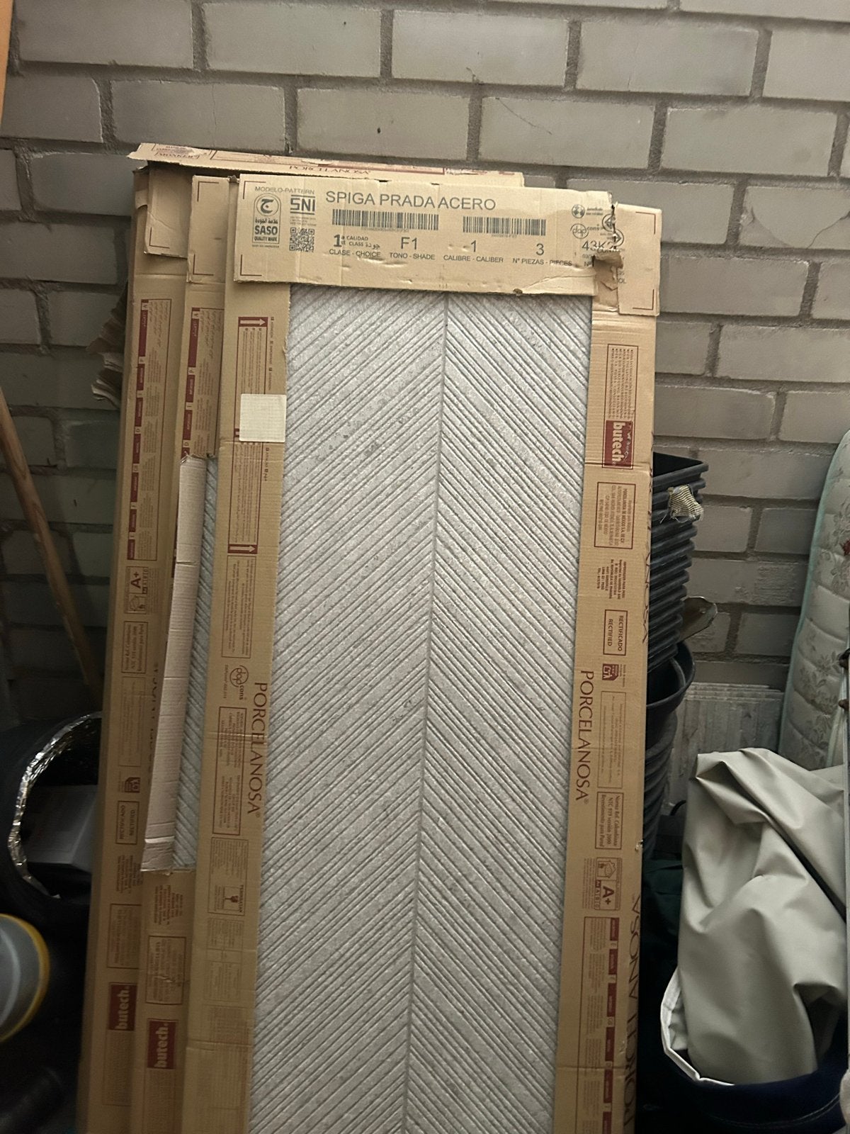 24 prachtige badkamer tegels 120x45 cm, Doe-het-zelf en Verbouw, Tegels, 60 cm of meer, 40 tot 60 cm, Nieuw, Ophalen of Verzenden