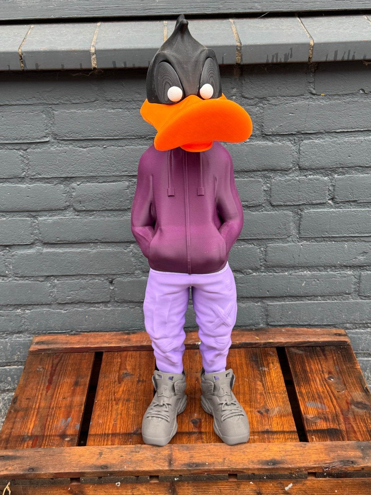 Daffy Duck Beeld - Uniek Design Kunstwerk, Verzamelen, Ophalen, ., Zo goed als nieuw, .