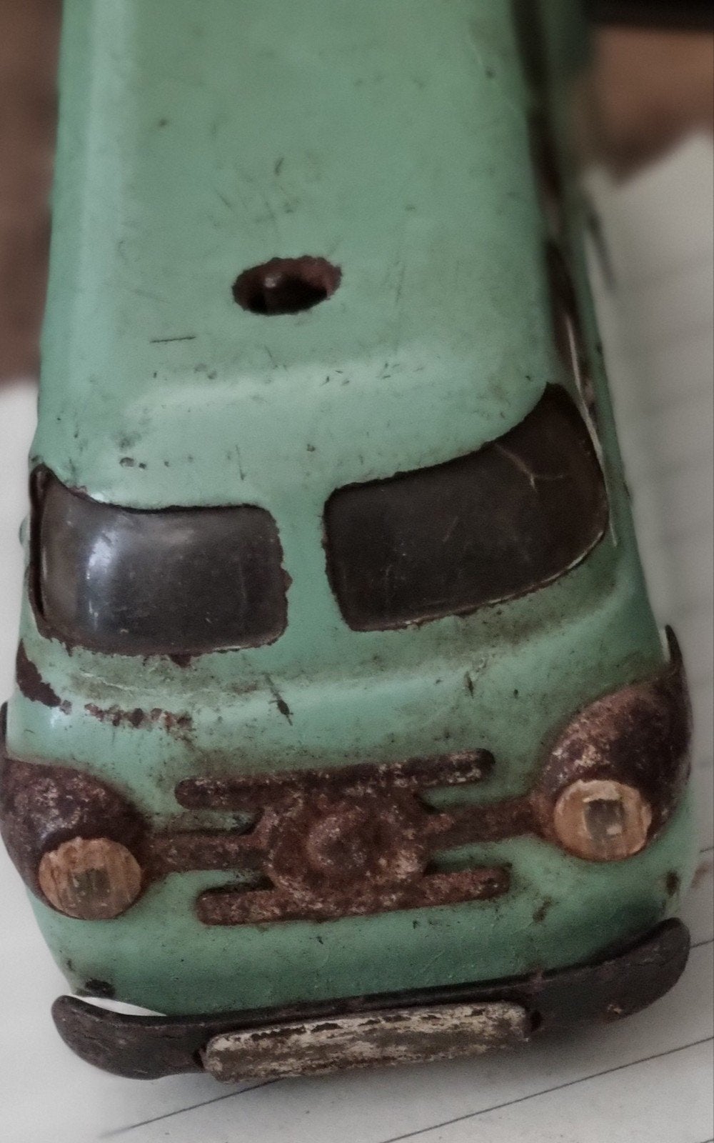 Vintage Schuco Varianto-Bus 3044 - Made in U.S. Zone Germany, Verzamelen, Verzenden, Gebruikt