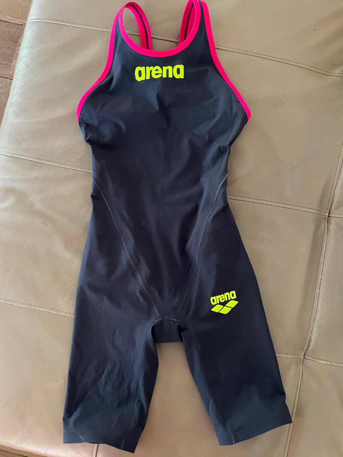 Arena Powerskin Carbon Air 2 - Zwart/Roze, Ophalen of Verzenden, Zo goed als nieuw, Zwart, Badpak
